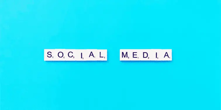 Social Media scrabble letters