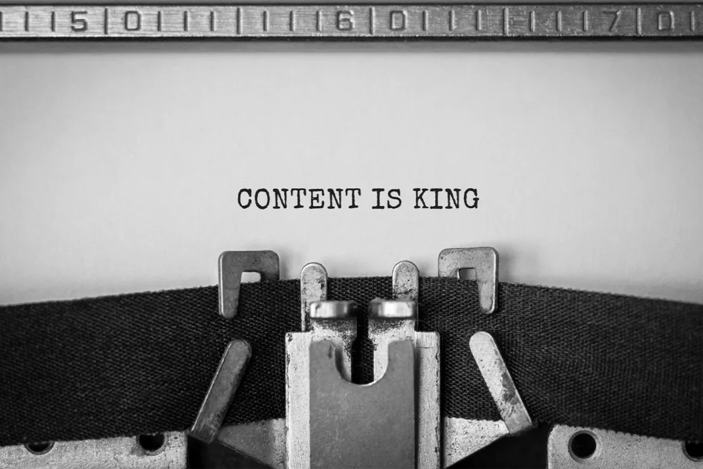 Content is king - Smart Cow Marketing Web Design Croydon