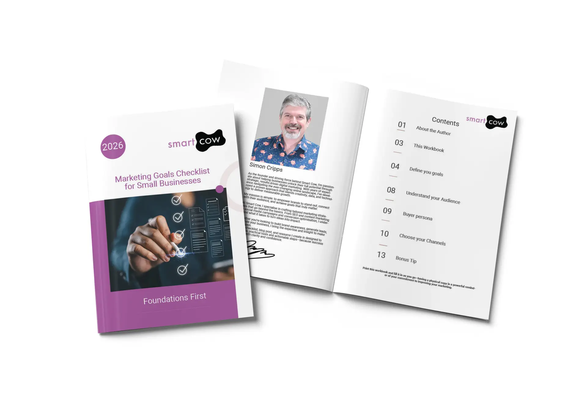 marketing goals mockup