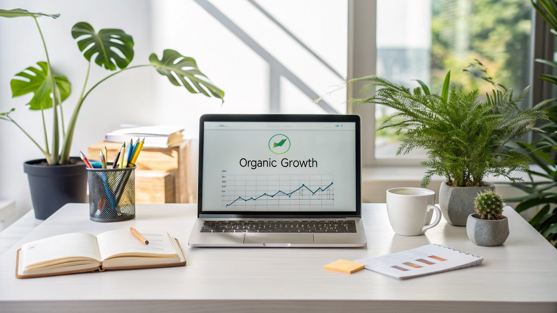 Professional SEO visibility dashboard and SME organic growth tracking