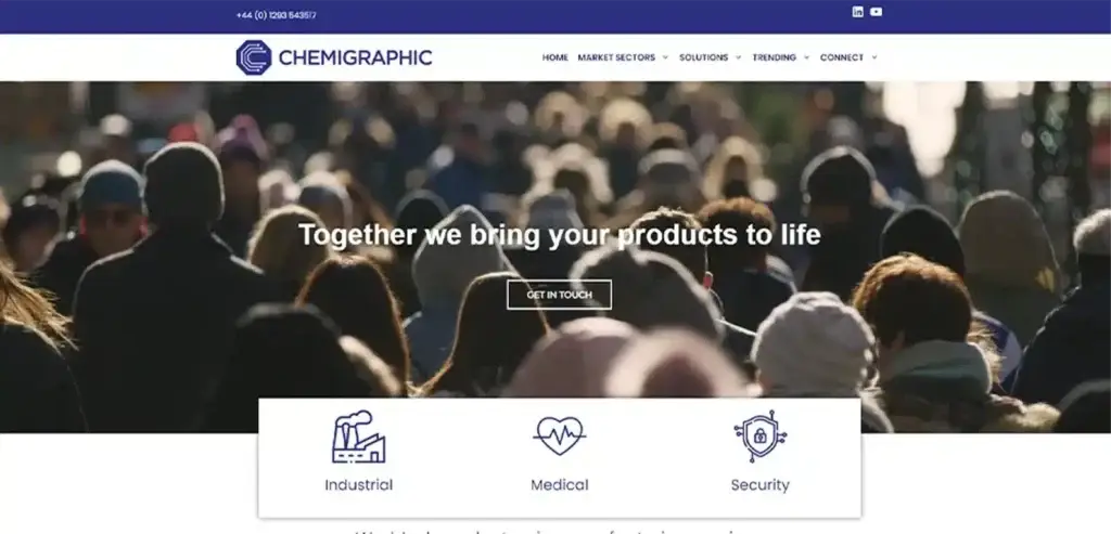 Chemigraphic website screenshot