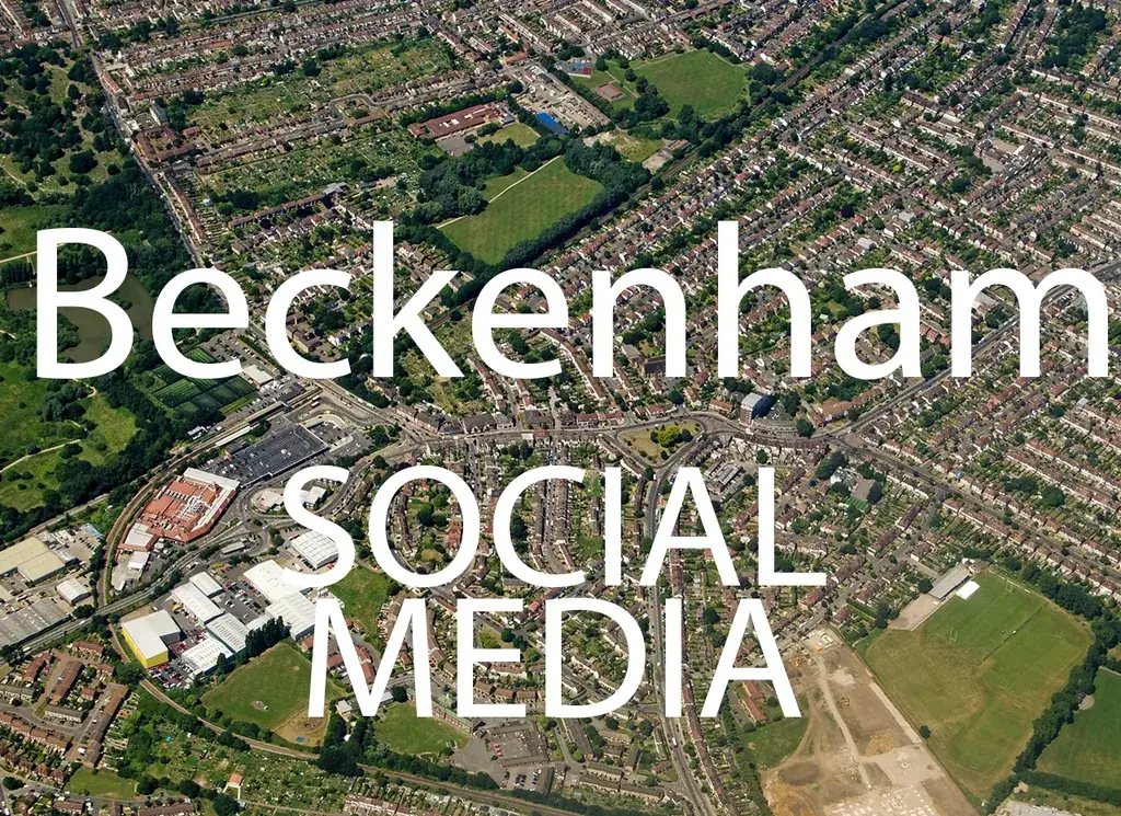 Beckenham Social Media artwork with the location and service name over a background photograph.