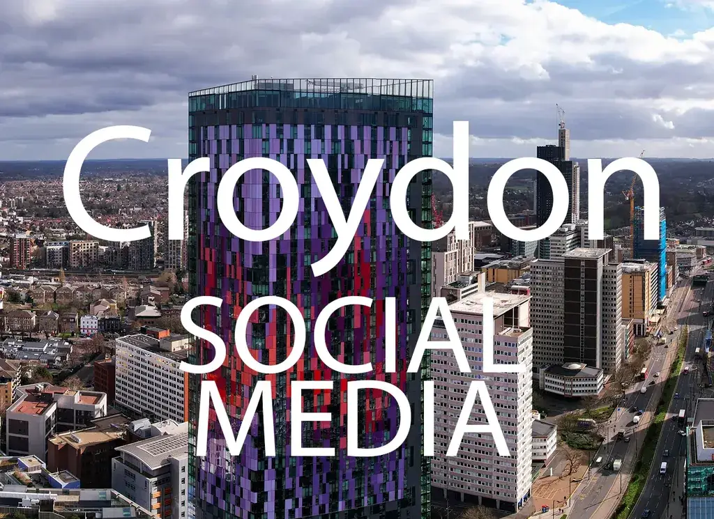 Croydon Social Media artwork with the location and service name over a background photograph.