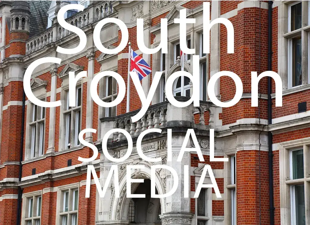 South Croydon Social Media artwork with the location and service name over a background photograph.